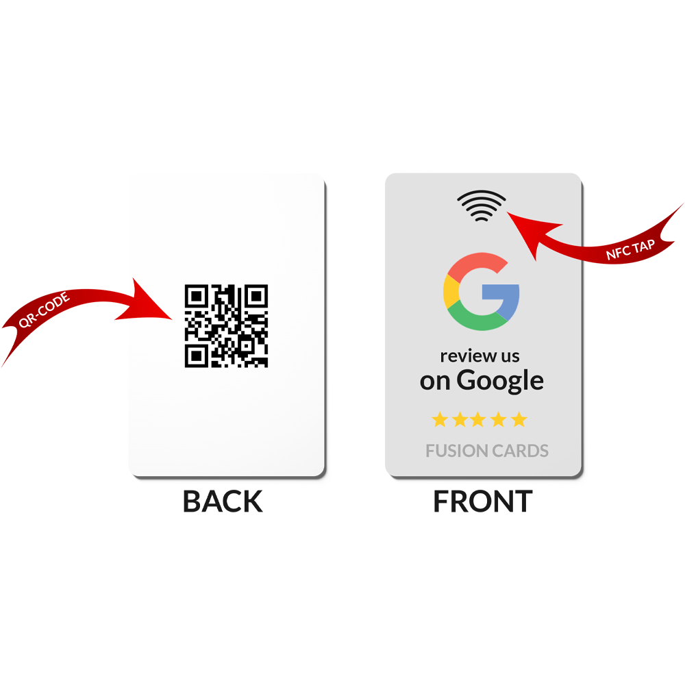 Fusion Cards - Effortless Online Reviews with NFC & QR Technology